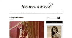 Desktop Screenshot of froufroubellevie.com