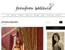 Tablet Screenshot of froufroubellevie.com